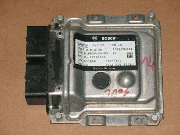 0261B16834 ECU FIAT 500L METANO 0261B16834 51900167 ME17.3. 2.40