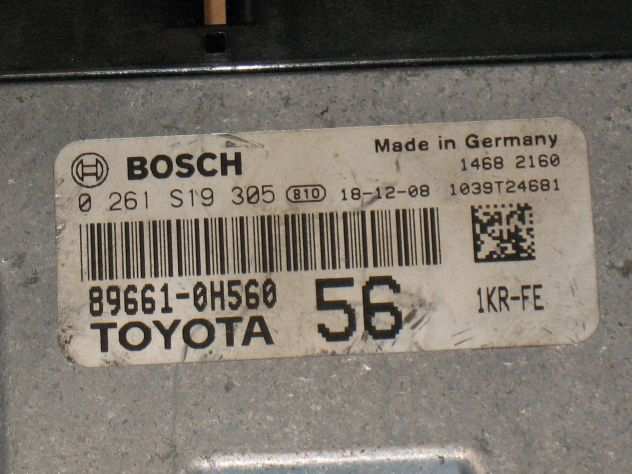 0261S19305 ECU CENTRALINA TOYOTA AYGO CITROEN C1 89661-0H560 896610H560