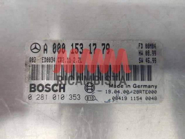 0281010353 A0001531779 Mercedes Classe C 2.2 centralina motore Bosch