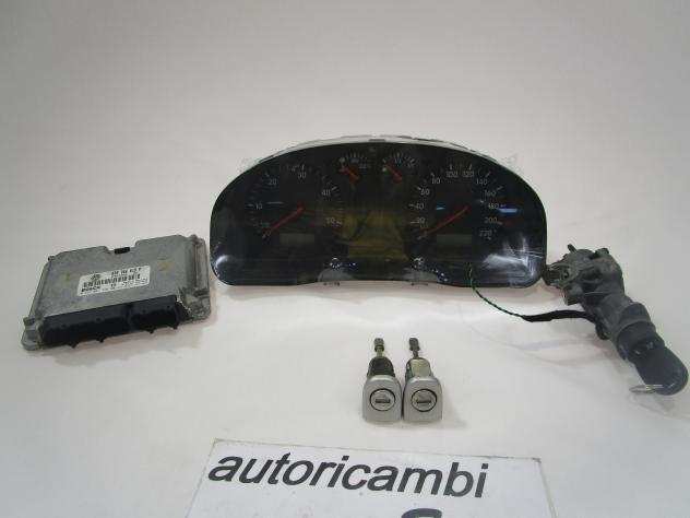 038906018P KIT ACCENSIONE AVVIAMENTO VOLKSWAGEN PASSAT 1.9 D 81KW 5M 4P (1998) RICAMBIO USATO CON CENTRALINA MOTORE, QUADRO STRUMENTI CONTACHILOMETRI,