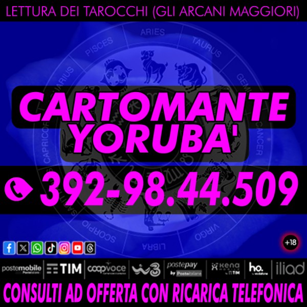 Lasciati guidare dalla cartomanzia del Cartomante YORUBA'!