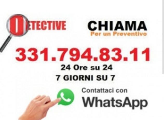 Contatta +39 3317948311 Investigazioni per il Nord Centro e sud Italia