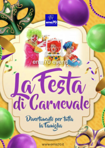 SUPER CARNEVALE   – SIMPATICA - ANIMAZIONE PER TUTTA LA FAMIGLIA EMA 70 EVENTI – EVENTI DI PIAZZA – EVENTI PRIVATI – EVENTI AZIENDALI