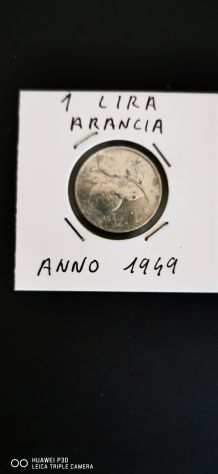 1 LIRA ARANCIA ANNO 1949