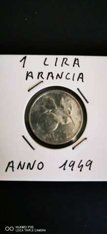 1 LIRA ARANCIA ANNO 1949