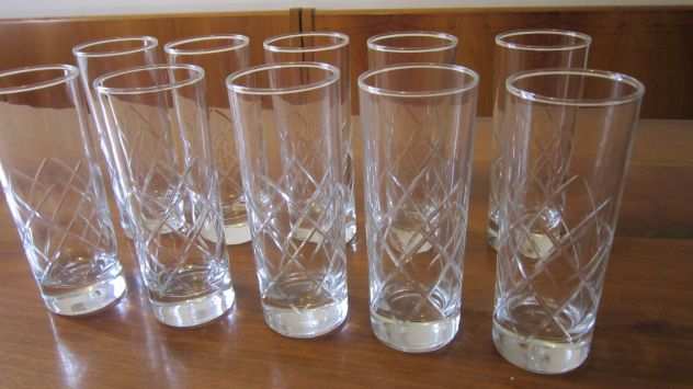 10 Bicchieri cristallo Tumbler