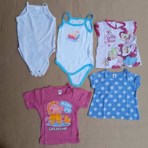 10 indumenti per bambine 3-6 mesi