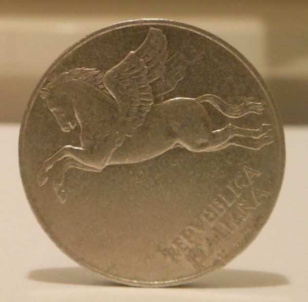 10 Lire Pegaso 1948 Repubblica Italiana, quotOlivoquot.