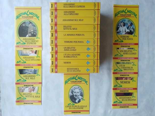 10 VHS Agatha Christie collezione DeAgostini 1998