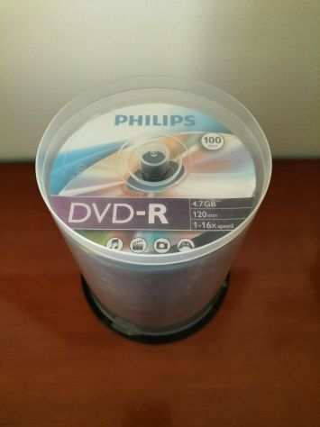 100 DVD-R Philips 4,7GB, 120MIN, 16x
