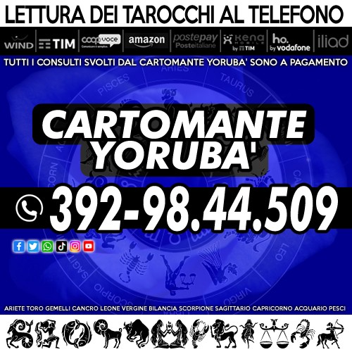  Fuga i tuoi dubbi con 1 consulto di Cartomanzia – Yorubà il Cartomante