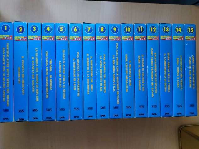 15 VHS USATI, Dragon Ball GT DAL ndeg1 al 15