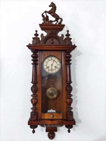 176108 Antico orologio pendolo Junghans 1890-1900