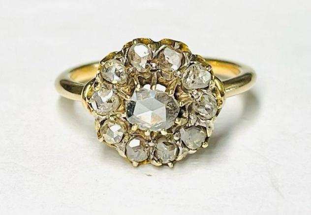 18 carati Oro - Anello Diamanti