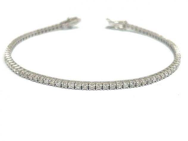 18 carati Oro bianco - Bracciale tennis - 2.14 ct Diamante