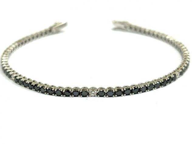 18 carati Oro bianco - Bracciale tennis - 4.95 ct Diamante - Diamante