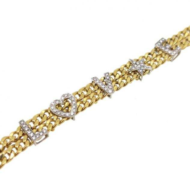 18 carati Oro bianco, Oro giallo - Bracciale - 1.58 ct Diamanti