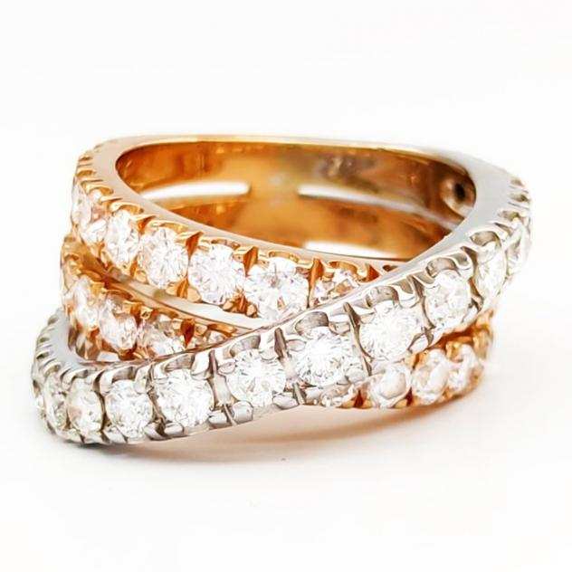18 carati Oro bianco, Oro rosa - Anello - 4.29 ct Diamanti - Masterstones n 721PT276