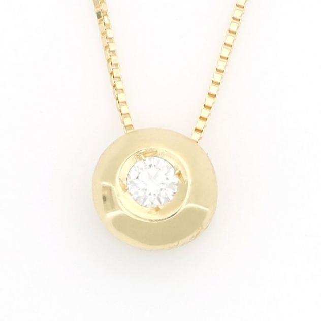 18 carati Oro - Collana con ciondolo - 0.05 ct Diamante