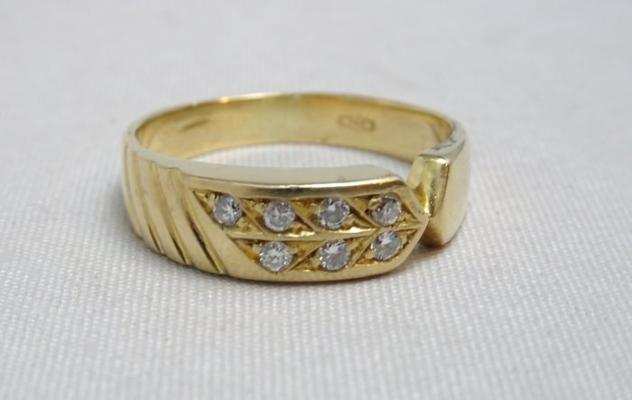 18 carati Oro giallo - Anello - 0.25 ct Diamanti