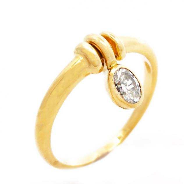 18 carati Oro giallo - Anello - 0.30 ct Diamante