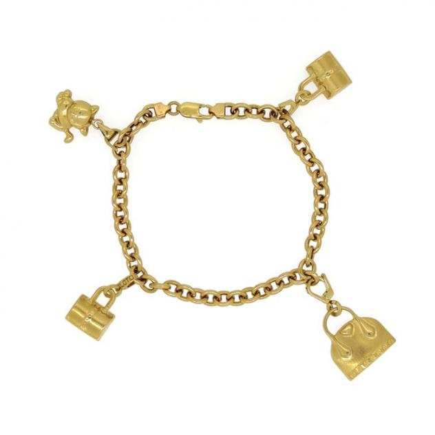 18 carati Oro giallo - Bracciale, Pendente