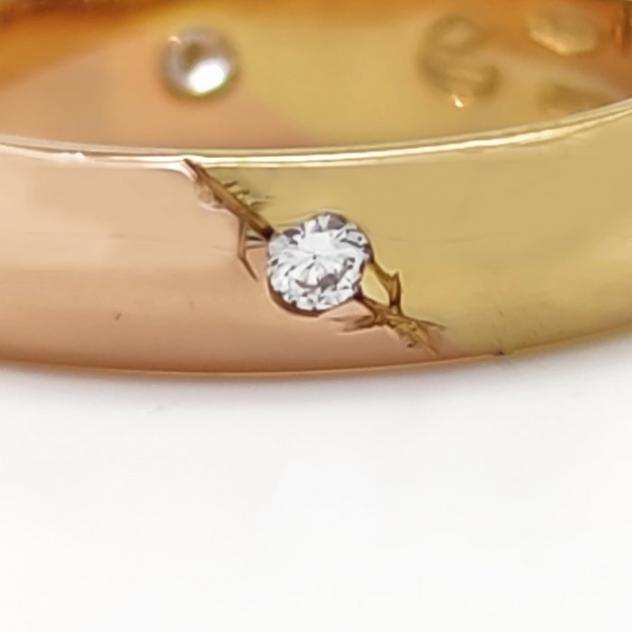 18 carati Oro giallo, Oro rosa - Anello - 0.02 ct Diamante - No reserve price