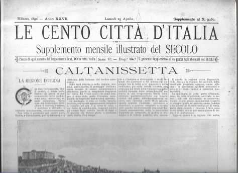 1892 Fotocopia 1deg Pagina Le Cento Citta dItalia