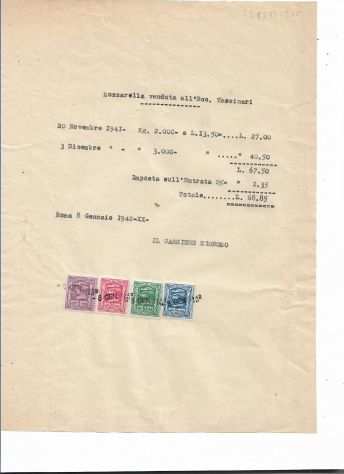 1893  1969 N 14 DOCUMENTI VARI SOTTODESCRITTI