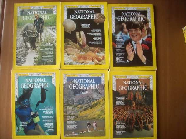 19 riviste National Geographic dal 1969 al 1971