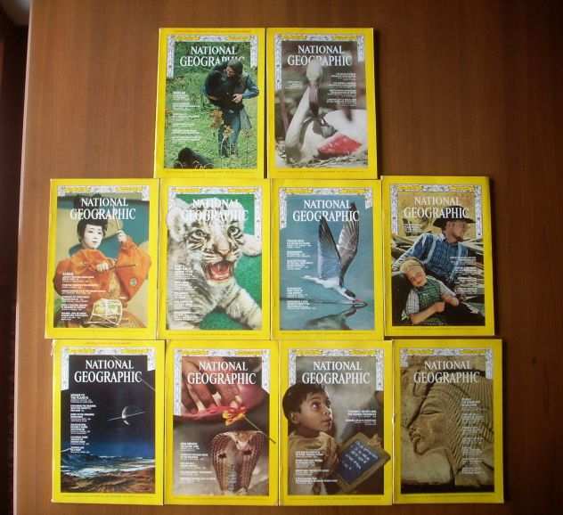 19 riviste National Geographic dal 1969 al 1971