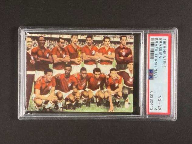 1959 - Heinerle - Fussball Weltmeister 1958 - Brasilien Team (with Pelegrave) - 1 Graded card - PSA 4