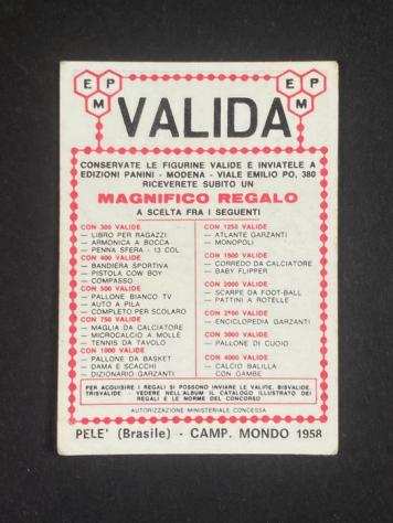196465 - Panini - Calciatori - Pelegrave - Valida back - 1 Card