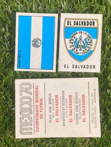 1970 - Panini - Mexico 70 World Cup, Badge amp Flag with original back - El Salvador - 1 Card