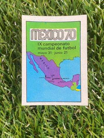 1970 - Panini - Mexico 70 World Cup - Badge - Mexico Maps - 1 Card