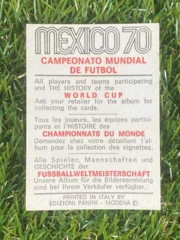 1970 - Panini - Mexico 70 World Cup - Brasil - Ado (Red amp Black Back) - 1 Card