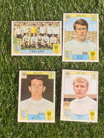 1970 - Panini - Mexico 70 World Cup - England - Team, Hurst, Mullery, Lee - 4 Card