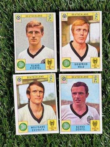 1970 - Panini - Mexico 70 World Cup - Germany - Fitchel, Held, Overath, Dorfel - 4 Card