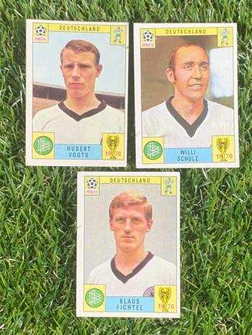 1970 - Panini - Mexico 70 World Cup, Germany - Vogts, Schulz, Fichtel - 3 Card