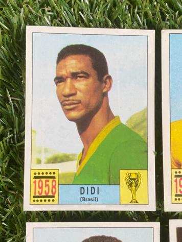 1970 - Panini - Mexico 70 World Cup, History - Didi, Djalma Santos, Ademir, Amarildo - 4 Card