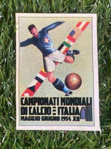 1970 - Panini - Mexico 70 World Cup - Poster - Italy 1934 - 1 Removed sticker