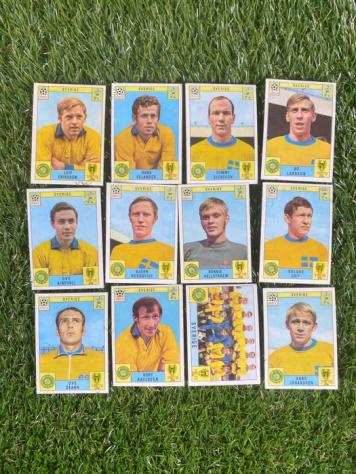 1970 - Panini - Mexico 70 World Cup - Sweden - Complete team - 12 Card