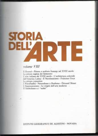 1978 STORIA DELL rsquoARTE VOLUME VIII RILEGATO