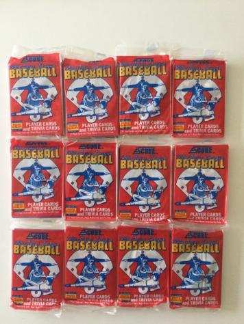 1988 - Score Major League Baseball- 12 Sealed Packs - Score Card