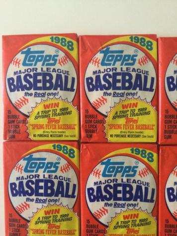 1988 Topps Baseball- 12 Sealed Packs - Topps - MLB Card