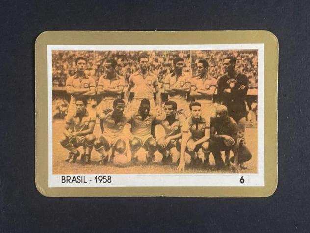 1990 - Manil - Colecatildeo del 60 Calendarios - Brasil 1958 Team (Peleacute) - 1 Card