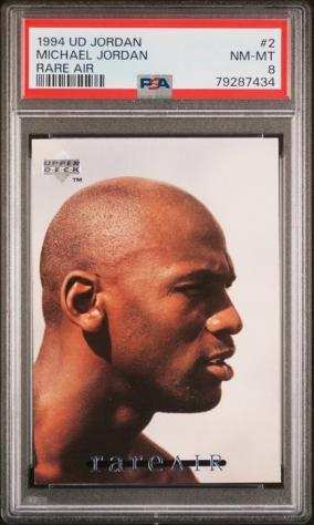1994 - Upper Deck - Jordan Rare Air - Michael Jordan - 2 - 1 Graded card - PSA 8