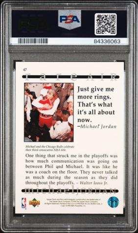 1994 - Upper Deck - Jordan Rare Air - Michael Jordan - 47 - 1 Graded card - PSA 9