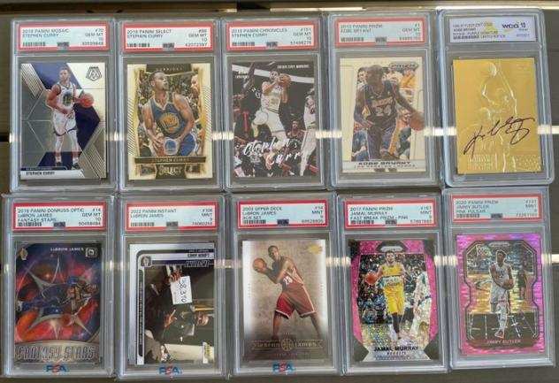 1996 to 2022 - Panini - NBA - Kobe, LeBron, Curry - 10 Graded card - PSA, WCG 10