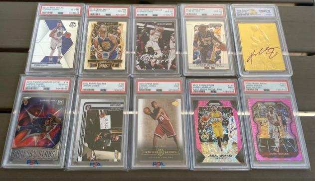 1996 to 2022 - Panini - NBA - Kobe, LeBron, Curry - 10 Graded card - PSA, WCG 10